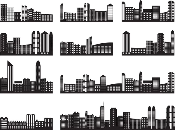 Paysages urbains — Image vectorielle