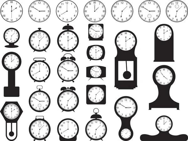 Relojes de casa — Vector de stock