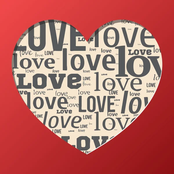 Love love card — Stock Vector