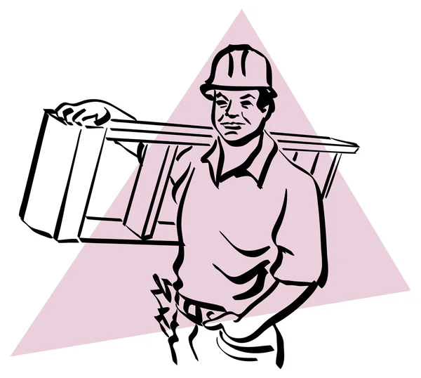 Trabajadores de la construcción — Vector de stock