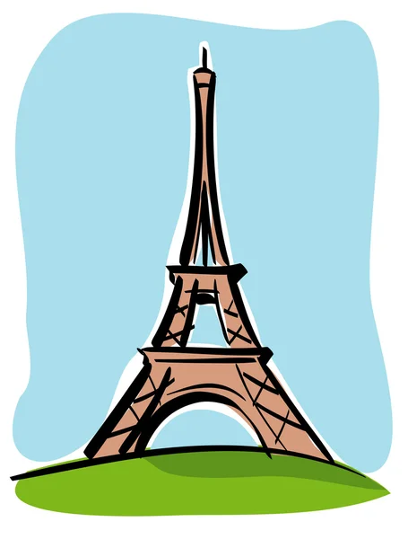 Paris tour eiffel — Vetor de Stock