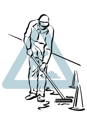 Sokakta çalışmaya asphalter