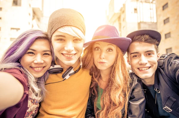 Teens portrait in an urban area — Stock Photo, Image