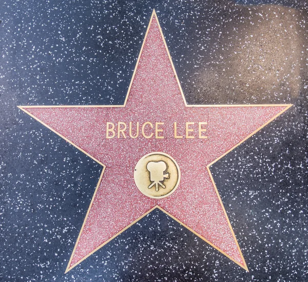 Bruce Lee estrela — Fotografia de Stock