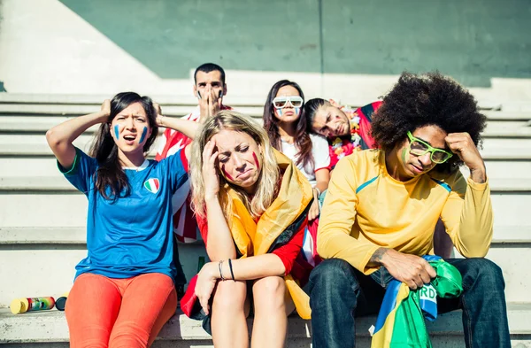 Unhappy sport fans — Stock Photo, Image