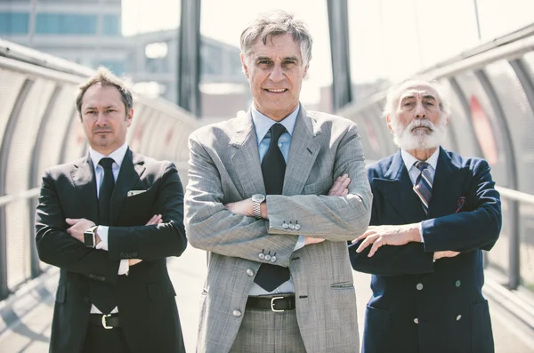 Business people portrait in a business center — Stock Photo, Image