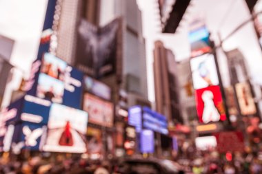 Bulanık Time square, New york