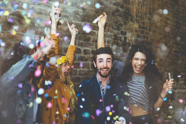 Group of four friends — Stock Photo, Image