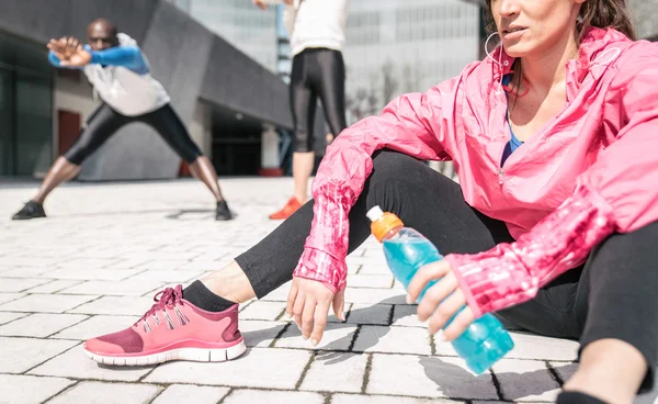 Group of urban runners — Stock Photo, Image