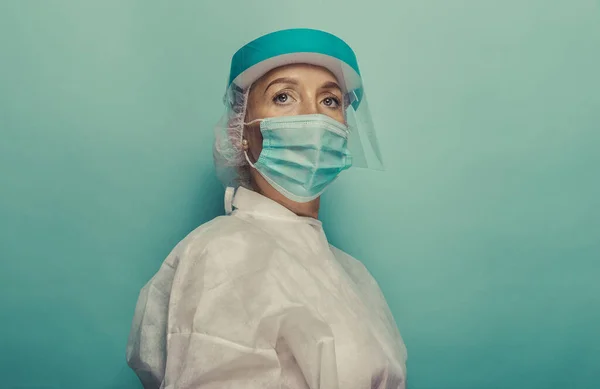 Heróis 2020 Imagem Com Equipe Médica Enfermeiros Médicos Conceito Sobre — Fotografia de Stock