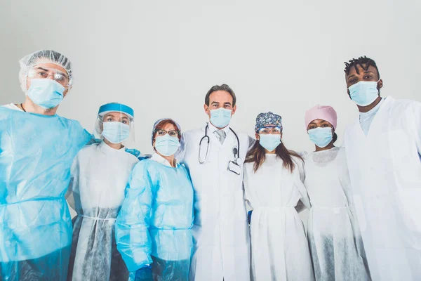 2020 의료진 간호사 의사들이 이미지입니다 관리와 의학에 — 스톡 사진