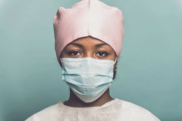 Héroes 2020 Imagen Con Personal Médico Enfermeras Médicos Concepto Sobre —  Fotos de Stock