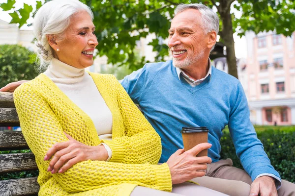 Schöne Senioren Dating Freien Ältere Paare Portrait Konzepte Über Ältere — Stockfoto