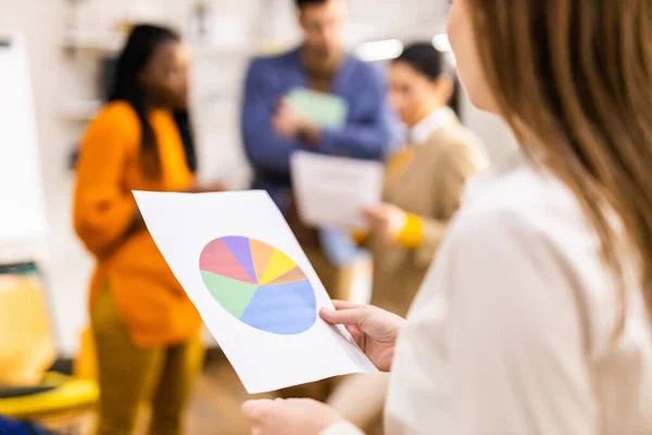 Projectmanagers Werknemers Brainstormen Ideeën Multi Etnische Groep Van Werknemers Die — Stockfoto