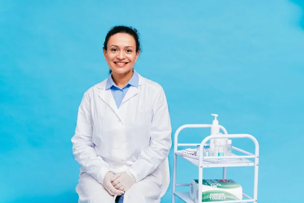 Covid Coronavirus Vaccination Campaign Clinic People Getting Vaccinated Doctor Nurse — Stock Photo, Image