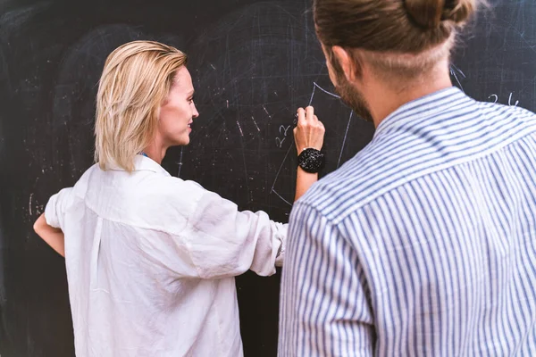 Multiethnic Team Fashion Designers Working Clothing Start Workshop Multiracial Group — Stock Photo, Image