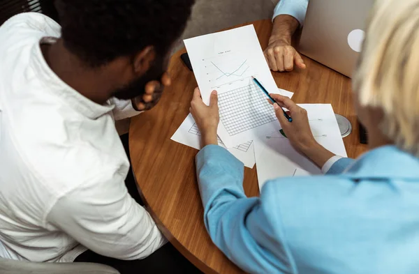 Filmisch Beeld Van Een Multi Etnisch Business Team Medewerkers Werken — Stockfoto