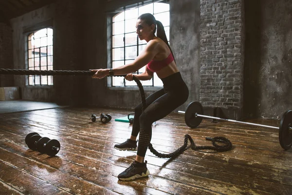 Schönes Frauentraining Und Funktionales Workout Fitnessstudio — Stockfoto