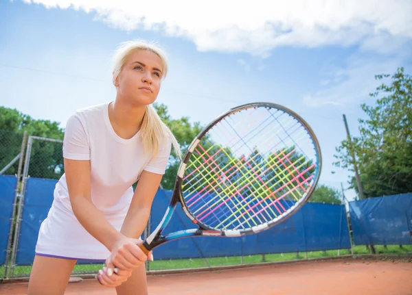 여자 테니스 재생 — 스톡 사진