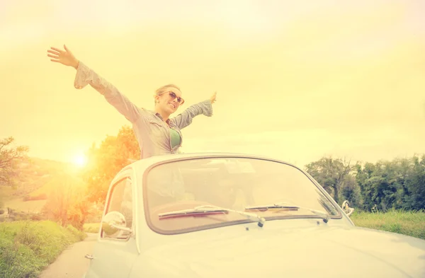 Happy couple in the countryside — Stock Photo, Image