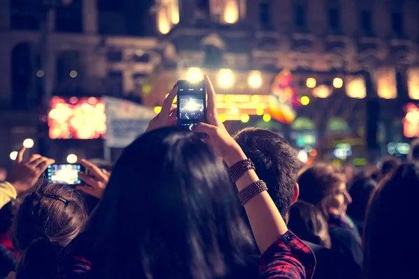 Menigte op concert — Stockfoto