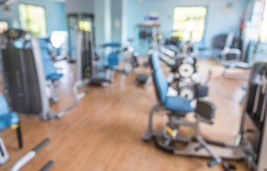 Fitness salonu bulanık görüntü
