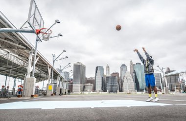 Basketbol oyuncu eğitim atış Sahası