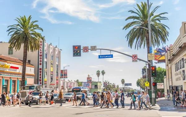 Hollywood Boulevard, em Los Angeles — Fotografia de Stock