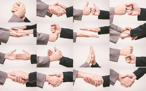 Business men shaking hands — Stock Photo, Image