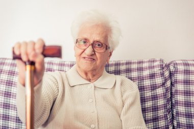 yaşlı kadın portresi