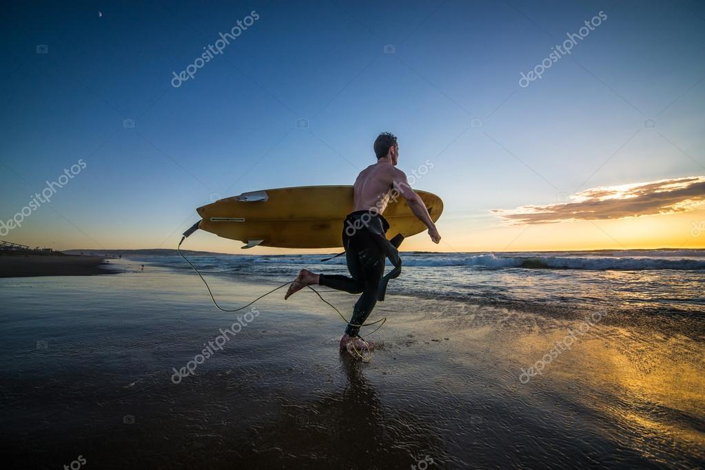 on running surfer