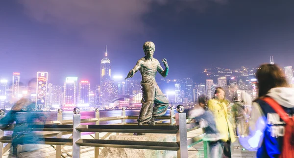 Statue de Bruce Lee à Hong Kong — Photo