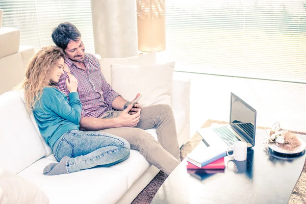 Couple at home — Stock Photo, Image
