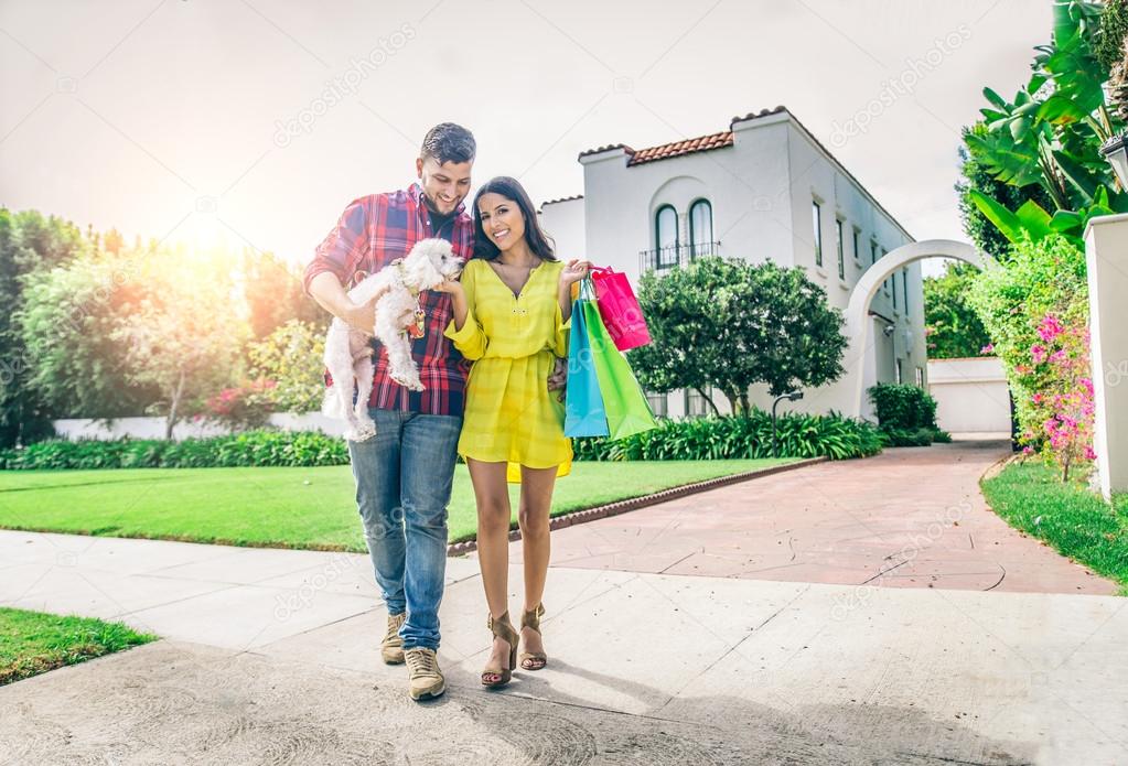 Portrait of rich couple