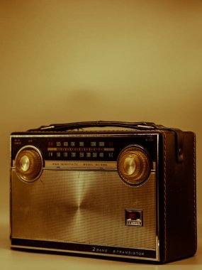 Kopyalama alanı olan 1960 'ların Japon transistör radyosu