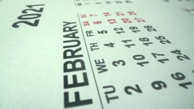 Makro çekim takvimi 2021. Dönüşümlü tarih. Şubat ve Haziran. Yeni yıl benzersiz çerçevesi. Metal boğa yılı. Çin Yeni Yılı.