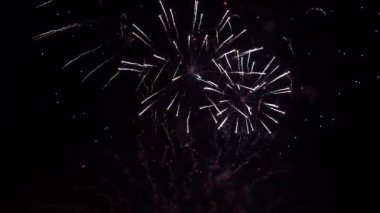 Havai fişek kutlaması, Renkli Yeni Yıl Havai fişeği 4K