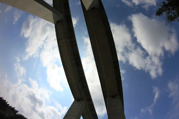 Duas pontes paralelas — Fotografia de Stock