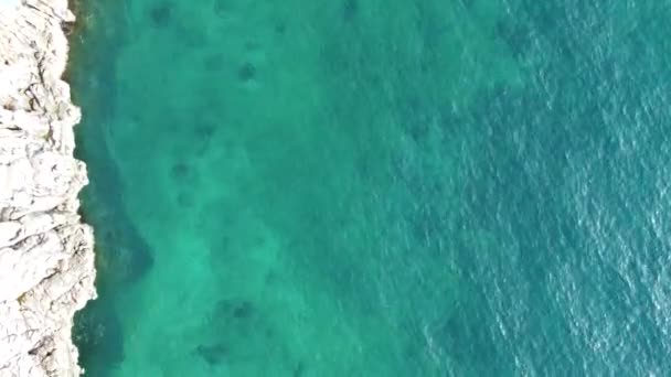 Aerial View Adriatic Coast Line — Stock Video