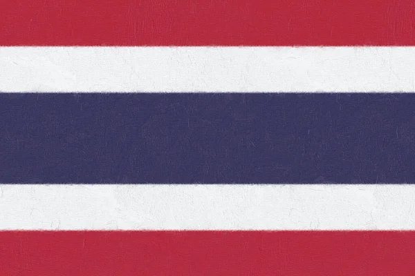 Mit Farbe Bemalte Thailand Flagge Einer Betonwand Weltfahnen Konzept — Stockfoto