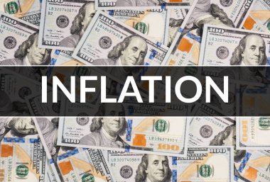 Dünyada enflasyon artışı, dolar banknotlarındaki enflasyon kelimesi. Dünya krizi kavramları