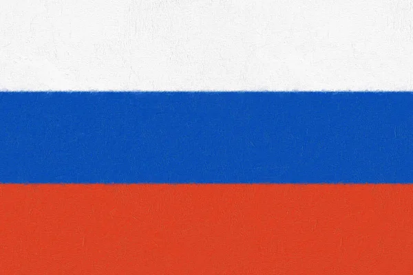 Російський Прапор Намальований Фарбою Бетонній Стіні Концепція Прапорів Світу — стокове фото