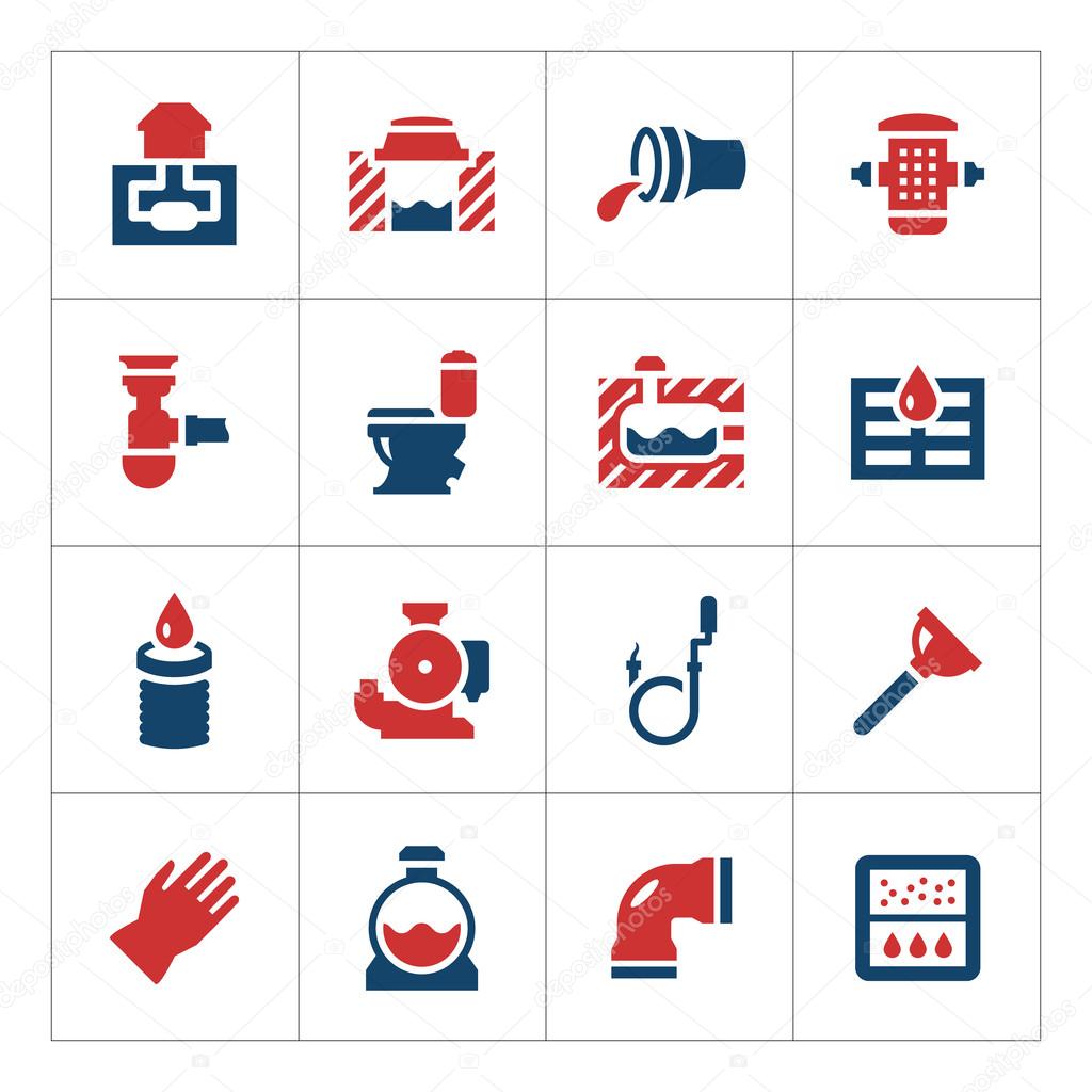 Set color icons of sewerage