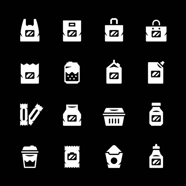 Set iconen van pakket — Stockvector