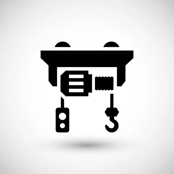 Icono de polipasto eléctrico — Vector de stock