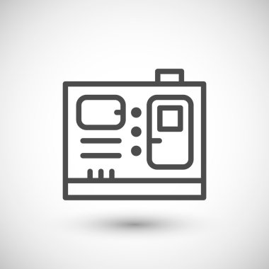 Elektrik jeneratörü satırı simgesi