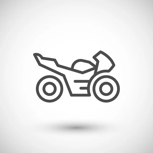 Deporte moto línea icono — Vector de stock