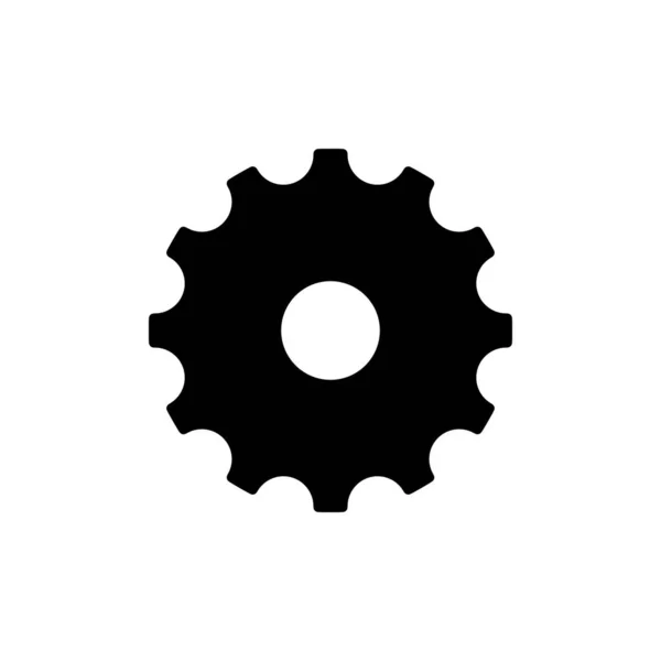 Cogwheel o icono de engranaje glifo — Vector de stock