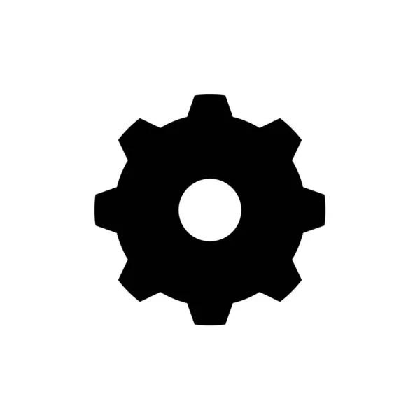 Cogwheel o icono de engranaje glifo — Vector de stock