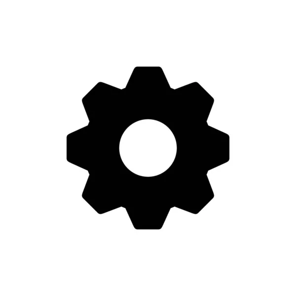 Cogwheel o icono de engranaje glifo — Vector de stock